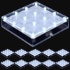 Wettal 10 Pack Square LED Light Base for Glass Art