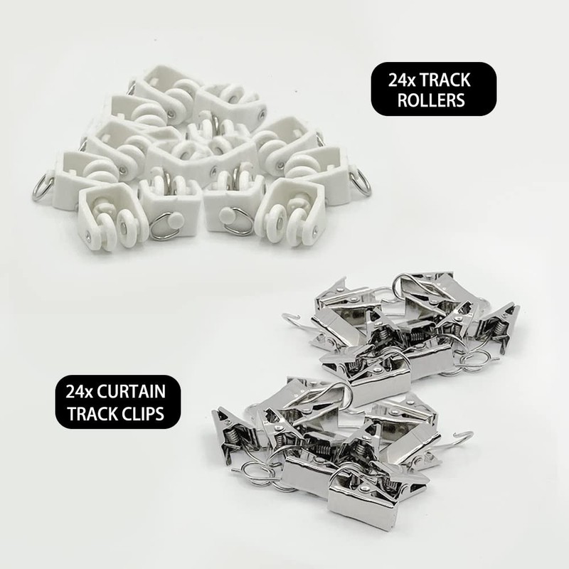 Curtain Track Roller Hooks Accessories Plastic Wheeled Roller Runner Windows