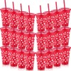 Jingmore 24 Pcs Valentine's Day Cups with Lids and Straws