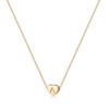 Gold Initial A Heart Necklace Dainty Letter Heart Choker Necklace