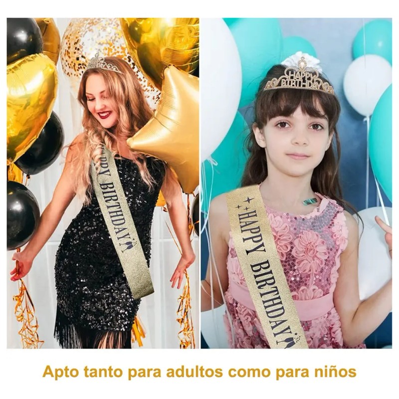 Coronas Y Faja De Feliz Cumpleaños Regalos De Cumpleaños