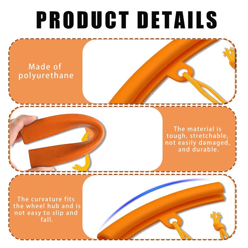 Piburth Car Tire Changing Rim Protector, 5 Pcs Wheel Changing