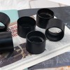 6 Pcs Black Light Socket Shade Rings, Metal Lamp Shade