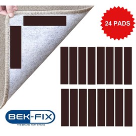 Rug Gripper Carpet Gripper Pack of 24 Non-Slip Rug Grip Pads Anti-Slip Rug Grippers to keep Rugs Securely in Place. Rug Grip Strips for Hardwood Floor, Laminate Floor, Tiled Floor, Doormats, Bathmats.