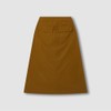 JAJU [JAJU] Women's Crinkled A-Line Skirt_Brown