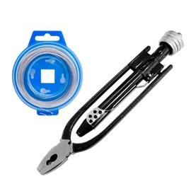 Socpuro Wire Twister Auto Return Wire Tool Cutting Pliers 6 Inch 3-in-1 Wire Pliers for 0.5-3mm Diameter, Carbon Steel with Stainless Steel Wire