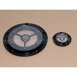 Unbraned RSD Clear Derby Timer Covers for Harley Touring Street Glide Road King FLHR Dyna