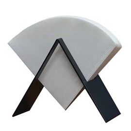 MIAO JIN Coffee Filter Paper Holder,Stainless Steel Coffee Paper Storage Container Dispenser Rack Coffee Filter Paper Stand (Black)