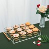 Clear Acrylic Lucite Serving Tray with Metal Handles,No Need to