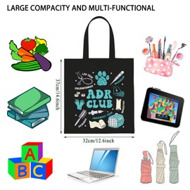 WCGXKO Veterinarian Inspired Tote Bag Vet Tech Gift Veterinarian Gift Vet Graduation for Animal Lover (Vet Club Tote CA)