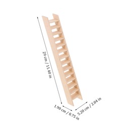 ORFOFE Miniature Ladder Wooden Tiny Ladder 1/12 Scale Mini House Landscape Decoration