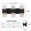 MELUCEE Modern LED Bathroom Lights Over Mirror 24W Dimmable Crystal