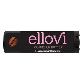 Ellovi Bálsamo Labial Natural - Café - Lo Suficientemente Puro para Comer - Hecho Solo con 6 Ingredientes Veganos - Cuidado Labial Hidratante para... 