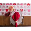 DII Valentine's Day Table Top Collection, Table Runner, 14x72, Hearts