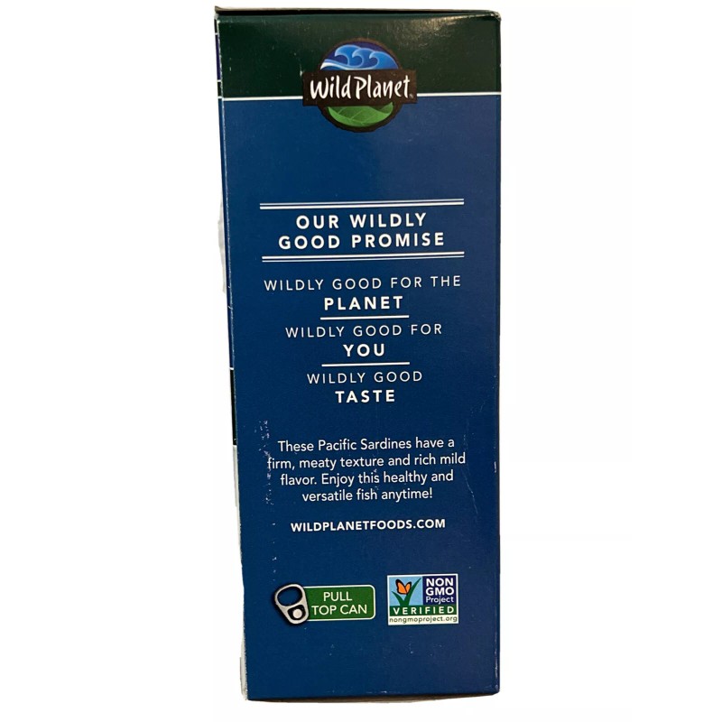 Wild Planet 6Wild Planet Sardines in Extra Virgin Olive Oil