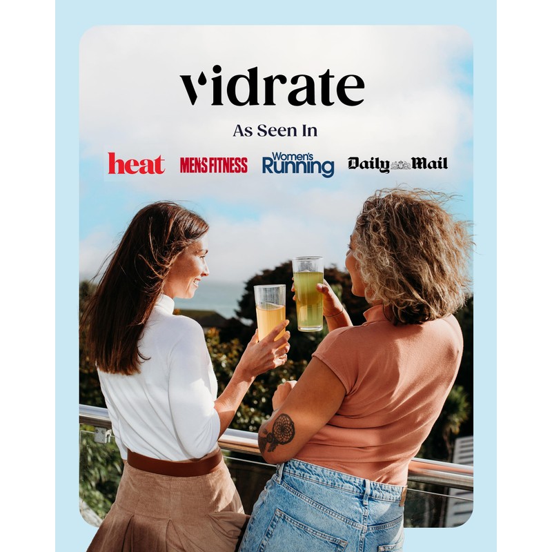 ViDrate Electrolytes Powder - Hydration Sachets Packed with Vitamins -