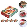 Baluue 5pcs Christmas DIY Advent Calendar Boxes 12 Empty Advent