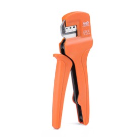 IWISS IWS-2549 Vertical Crimping Machine for JST Connectors, Small, Ratcheting Type, Open Barrel, 0.08-1.0 mm2, Compatible with Micro and Small Terminals