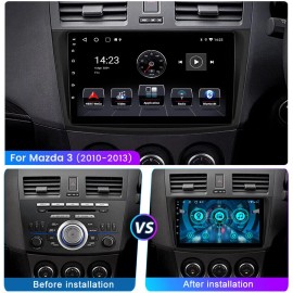 ESSGOO For Mazda 3 2010 2011 2012 2013 Car Stereo Android 13 9" IPS GPS RDS Radio + CAM