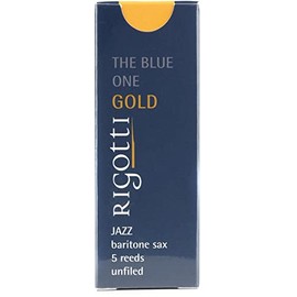 Rigotti RG5.JSB Gold Jazz Baritone Saxophone Reeds - 2 Strong (5-pack)