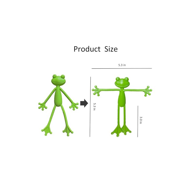 Cute Frog Plant Support Clips - 5Pcs Plant Stand Set