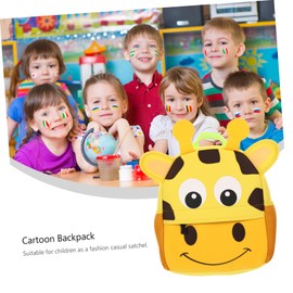 FRCOLOR 1pc Cartoon Animal Pattern Backpack for Boy Girl Shoulder Straps Lightweight Preschool Satchel Cute for Kindergarten and School Use