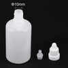Recogwood 5pc 50ml Plastic Dropper Bottles, Translucent Squeezable Eye Dropper