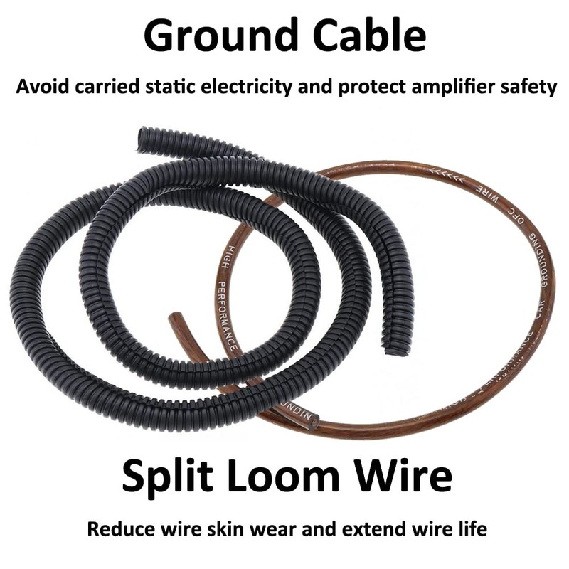 MOCNT Car Amplifier Cable Set Connection Set 6GA Gauge AWG