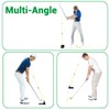 LVPETALIZE Golf Alignment Stick,Golf Trainer Aid Holder Angle Plate,Golf Swing