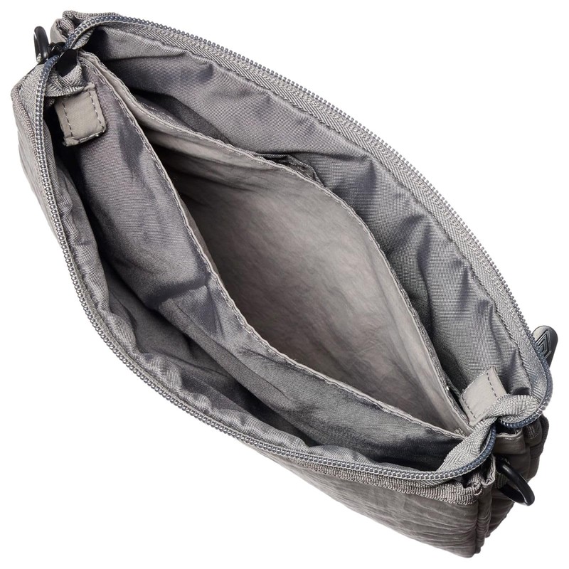 Umbro Sacoche Soft Lightweight Nylon Shoulder Bag with Logo Embroidery,