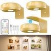 WILLED Picture Lights Battery Operated,Rechargeable Wall Light for Picture,Puck Lights