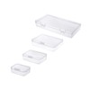 Goodma 36 Pieces Mixed Sizes Rectangular Empty Mini Plastic Organizer
