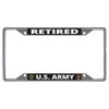 U.S. Army Retired Every State Chrome License Plate Frame