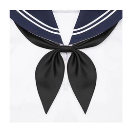 [Love Room] School Ribbon, Ribbon Tie, Uniform Ribbon, Girls, Bowtie, Sailor Uniform Decoration, Bowtie, Adjustable, Plain, Students, Uniform Accessories, Cosplay Props, Black