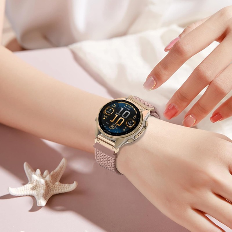 CUNUJIX Quickfit Braided Bracelet Replacement for 20 mm Garmin Fenix