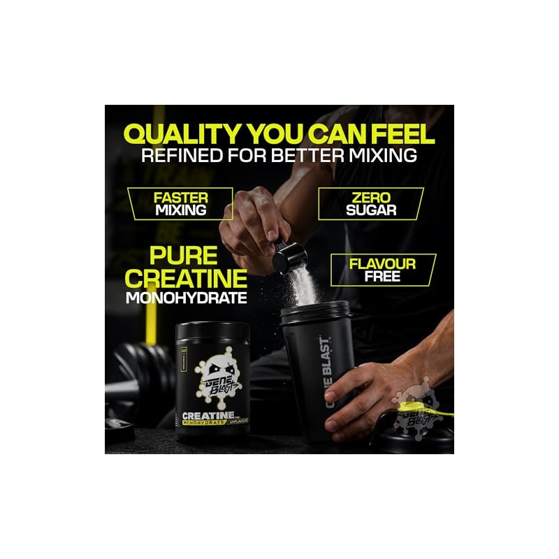 Micronised Creatine Monohydrate Powder 500g – 100 Servings – Creatine