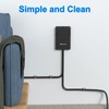 6FT Ultra Flat Plug Extension Cord with 6 Outlets, Slim