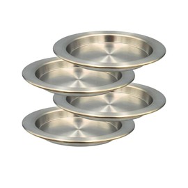 TYA I Künefe Plate Set for Künefe Kadayif Dough Threads - Künefe Tabagi, Shape, Künefe Tepsisi Made of Aluminium (Set of 4, 17 cm)