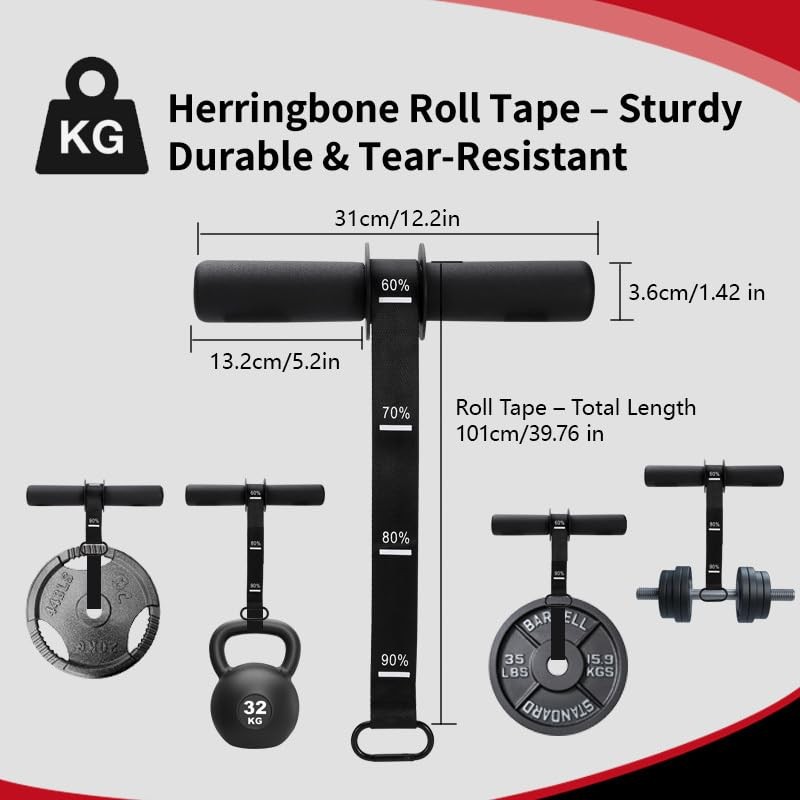 VI-FA Forearm Strengthener & Wrist Roller, Adjustable Strap & Thicker