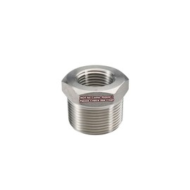 Beduan Stainless Steel Reducer Hex Bushing, 1/2" Male NPT to 3/8" Female NPT, Reducing Cast Pipe Adapter Fitting