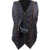 A&H Apparel Women Motorcycle Biker Classic Vest Genuine Cowhide Leather