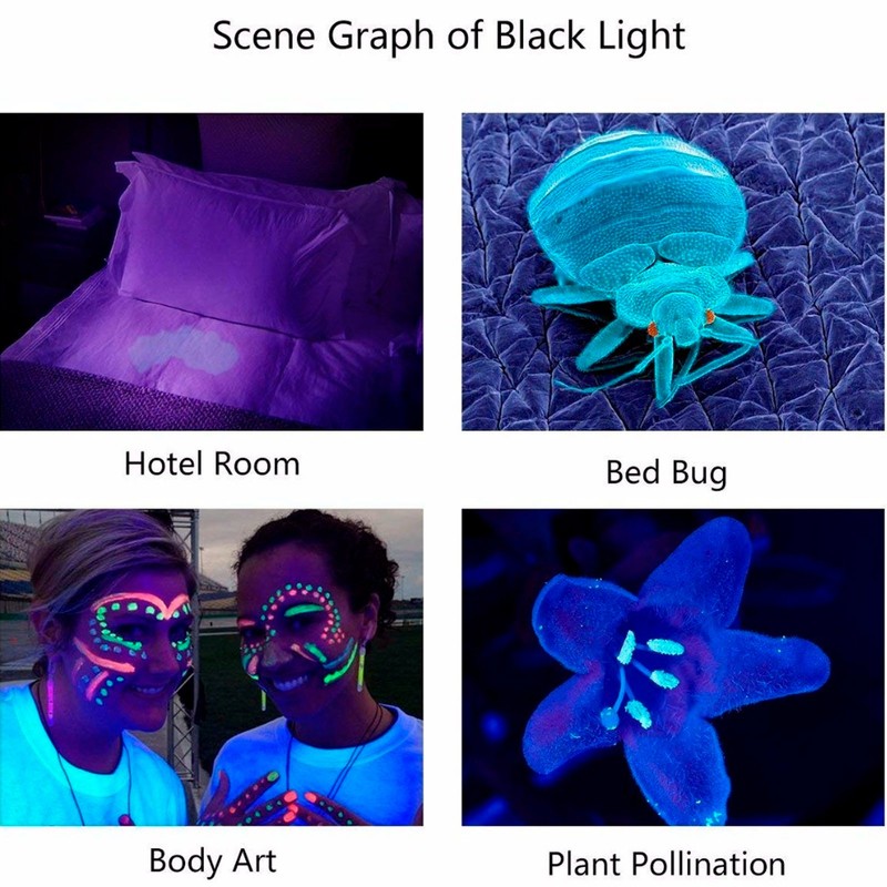 Y40 Purple Light Flashlight High Power LED 365NM UV Torch