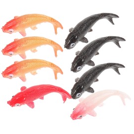 Totority 16Pcs Mini Koi Fish Mini Goldfish Figurines Miniature Koi Fish Tiny Fish Fairy Garden Supplies