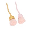 2pcs Nail Dust Remover Pink Rose Nail Powder Cleaning Brush