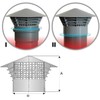 Univent Ventilation Hood Haze Hood Roof Vent DN 110 110