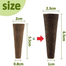 SIRLOMU 20 Stücke Ersatz-Zuchtschwämme Samenstarterhülsen Wurzelwachstum Schwammstecker Für Hydroponic System Kompatibel Indoor Garden Kit