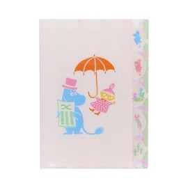 Sunstar Stationery PLAY S2173000 Moomin Clear File, 5 Pockets, 80th Design