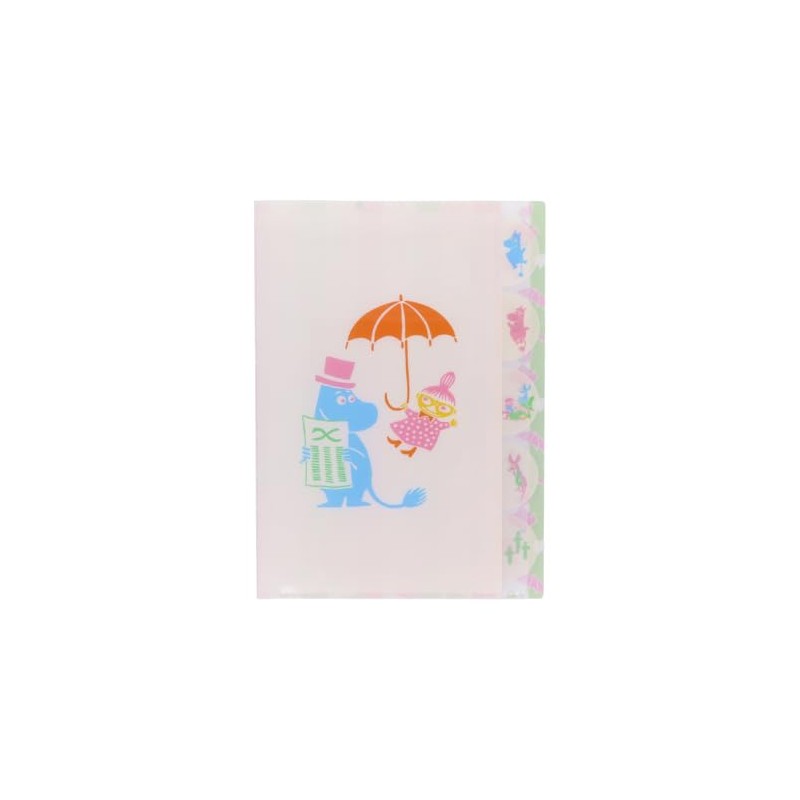 Sunstar Stationery PLAY S2173000 Moomin Clear File, 5 Pockets, 80th