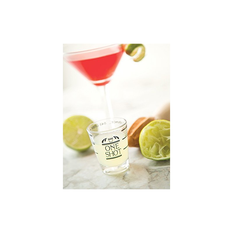 Fox Run Measurment Shot Glass, 2 x 2 x 2.25