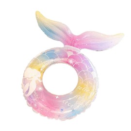 Float Ring for Adults and Children, 70 to 90 Float, O Shape, Strong Buoyancy, Stylish, For Water Play, Swimming, Beach, Sunbathing, Summer Vacation, Heat Protection (Style A, 90)